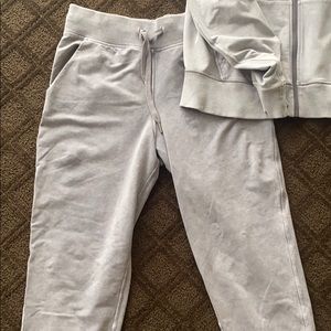 Lululemon sweatsuit washed grey